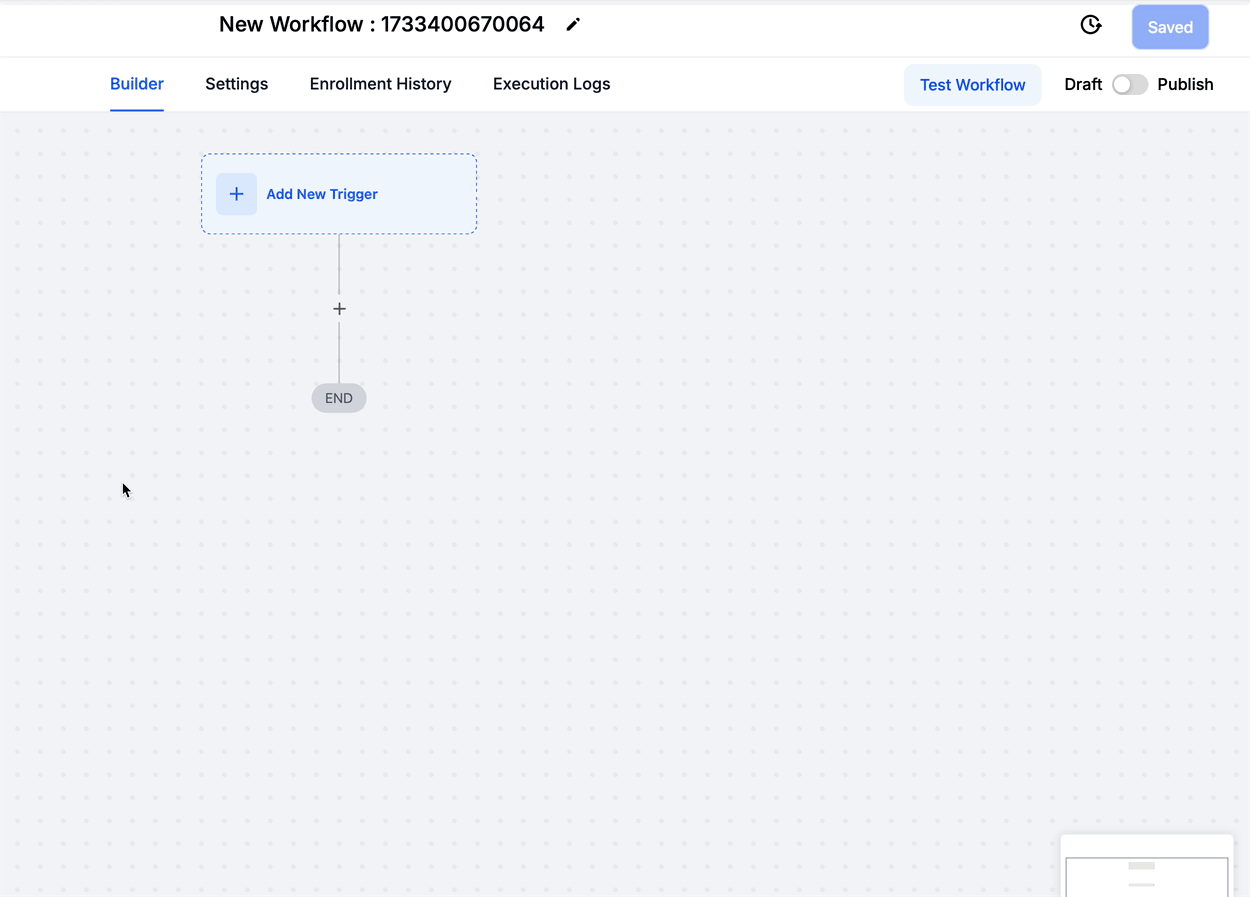 Selección de disparador