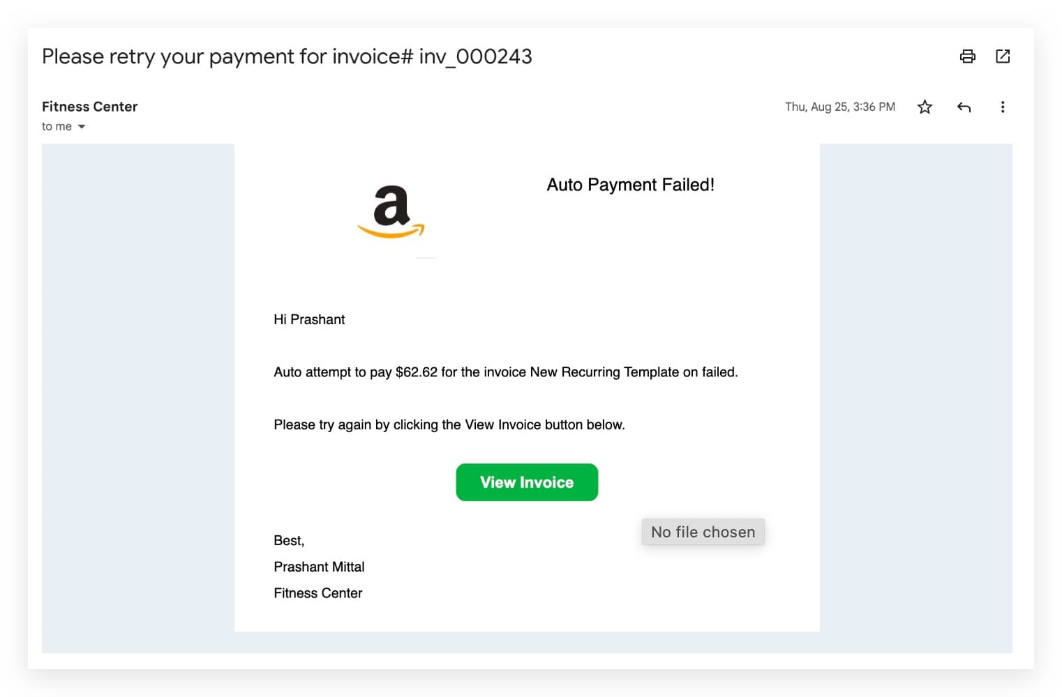 Email de nueva reseña — vista final con opciones de respuesta y gestión desde la plataforma