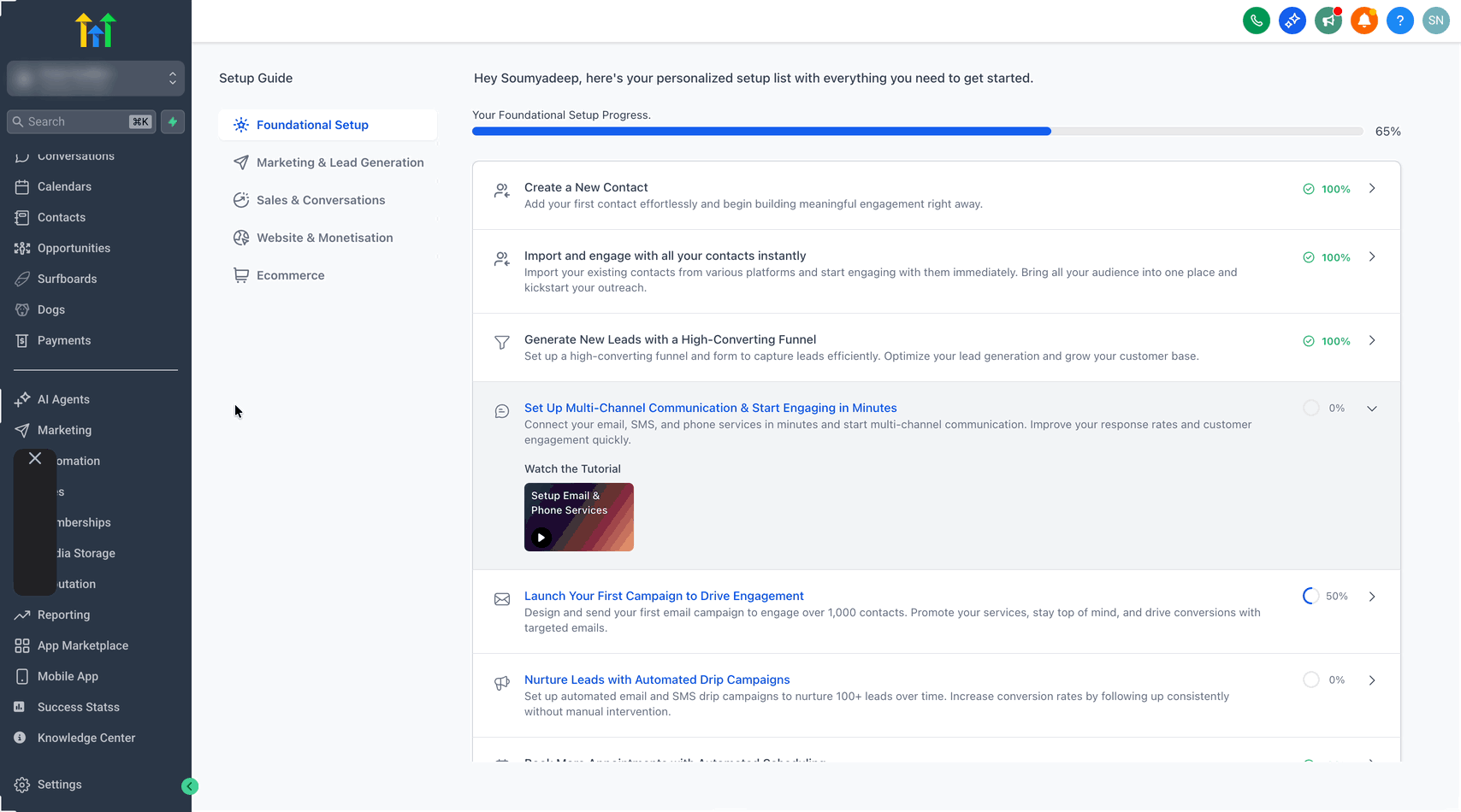 Demostración animada del proceso de filtrado por estadísticas de email