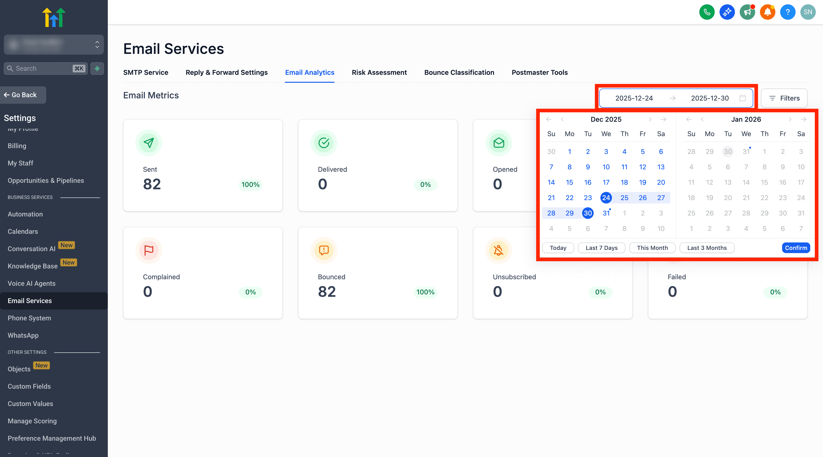 Seleccionar rango de fechas para el análisis