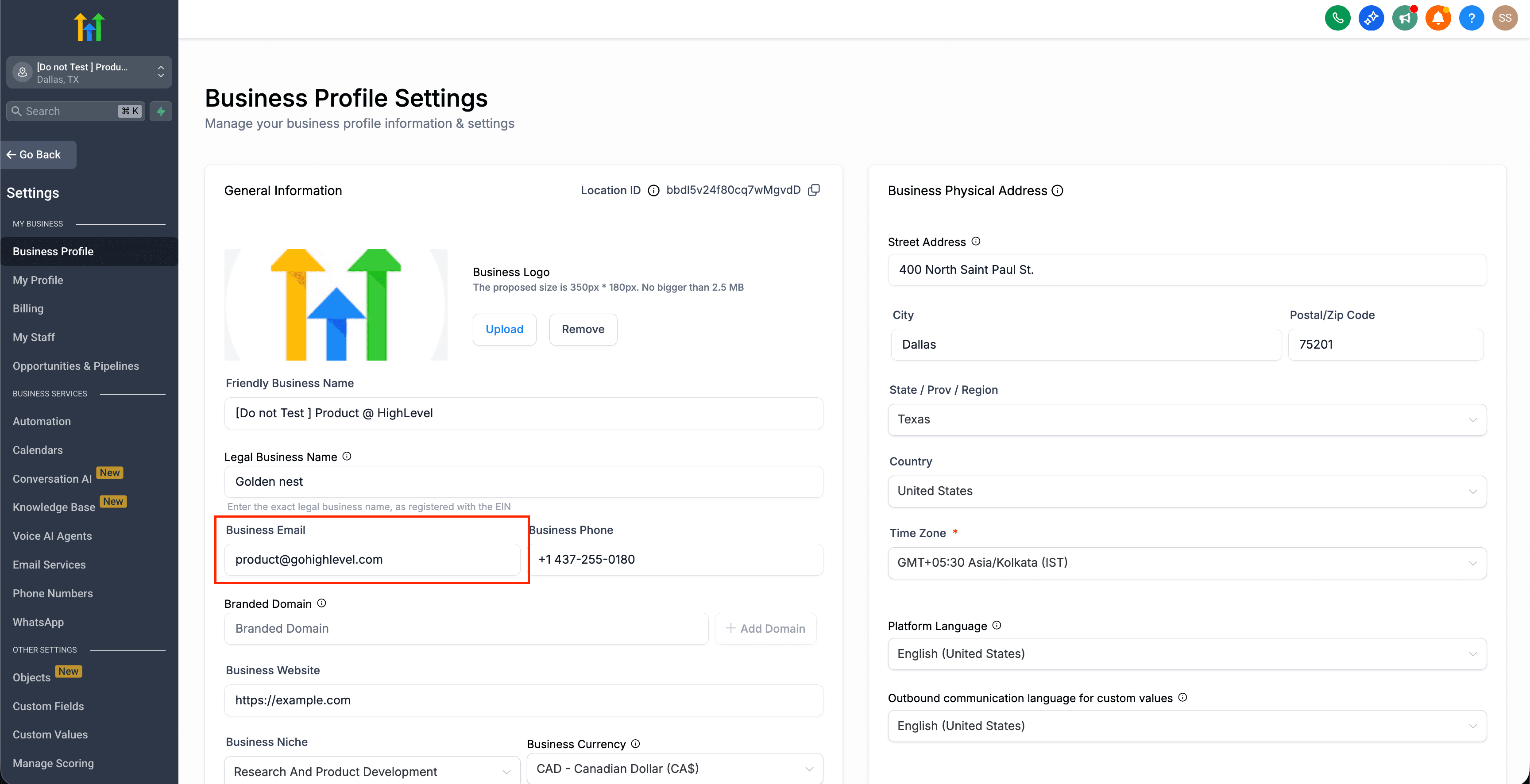 Opciones de configuración del email de remitente en Mailgun y LC Email